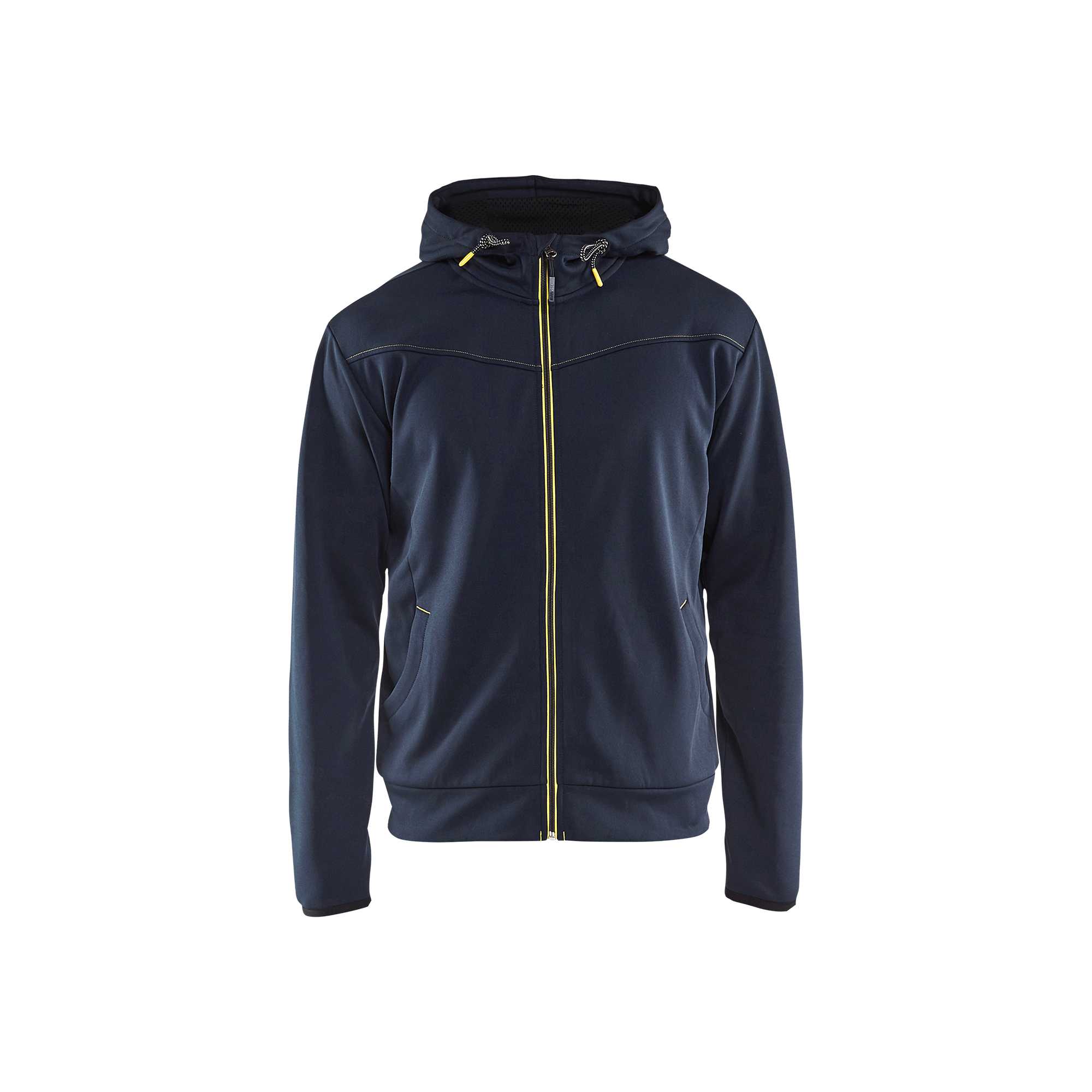 BLAKLADER 33632526 Hoodie With Full Zip Hoodie Work Sweatshirt MEN - Pique Fleece